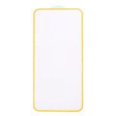 Grūdinto stiklo ekrano apsauga SILICONE EDGE iPhone 7PLUS/8PLUS YELLOW FULL GLUE, FULL COVER, SOUNDBERRY. kaina ir informacija | Apsauginės plėvelės telefonams | pigu.lt