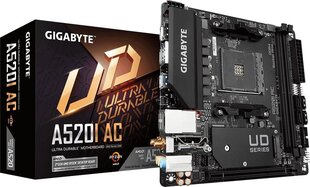 Gigabyte A520I AC. цена и информация | Материнские платы	 | pigu.lt