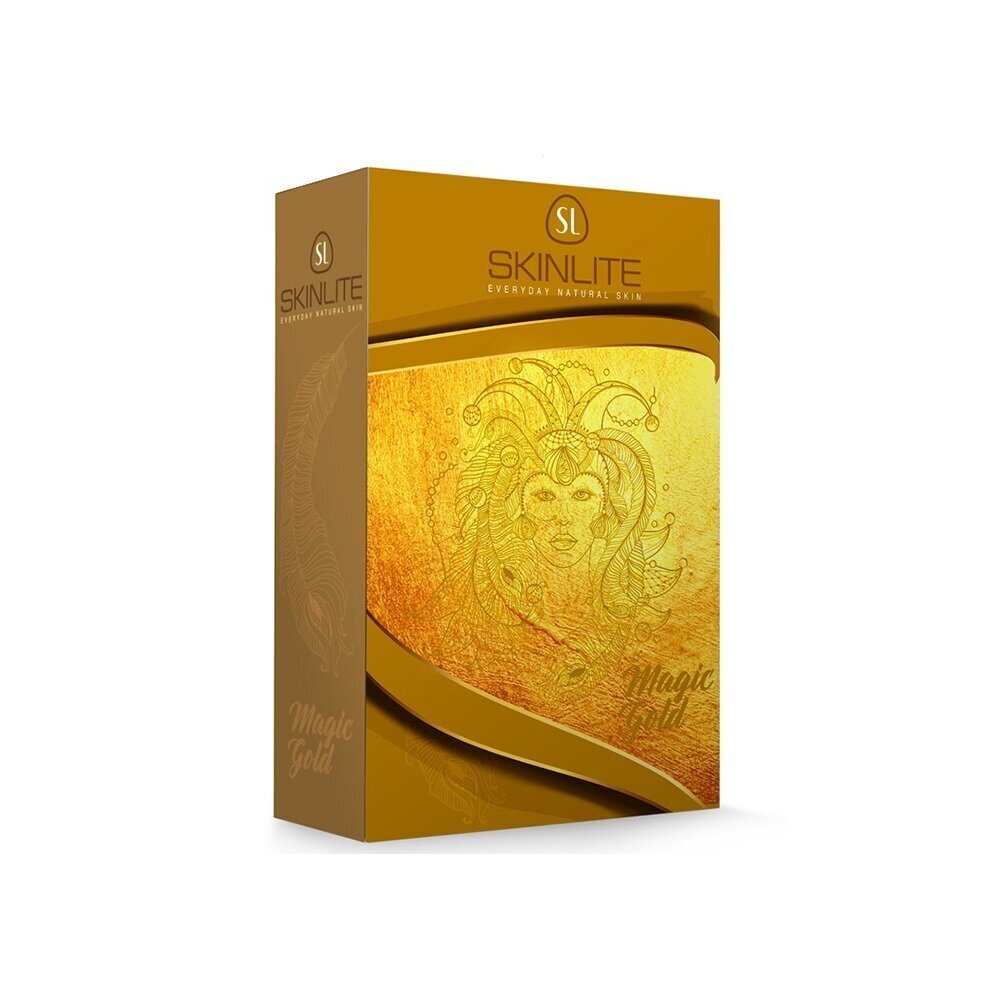 Veido kaukių rinkinys Skinlite Magic Gold, 3 vnt. kaina ir informacija | Veido kaukės, paakių kaukės | pigu.lt