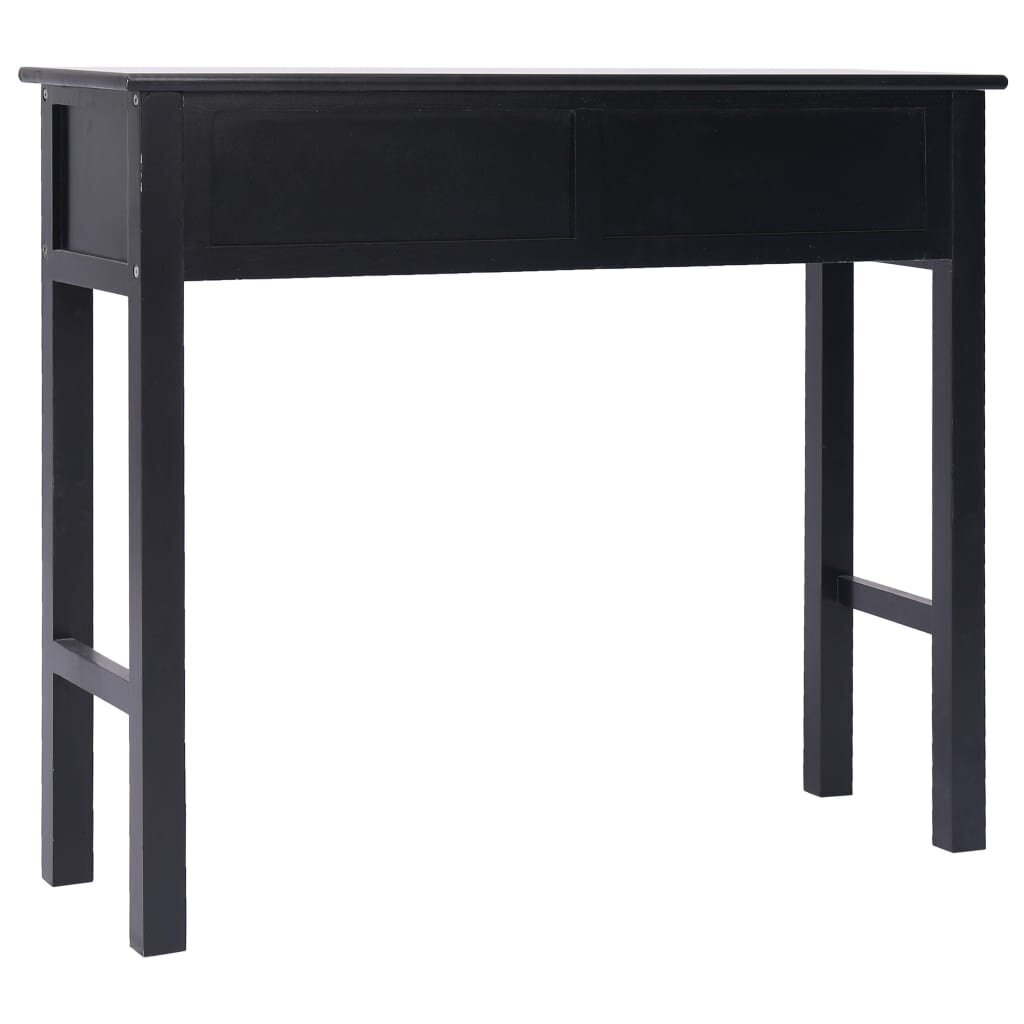 Konsolinis staliukas, 90x30x77 cm, juodas цена и информация | Kavos staliukai | pigu.lt