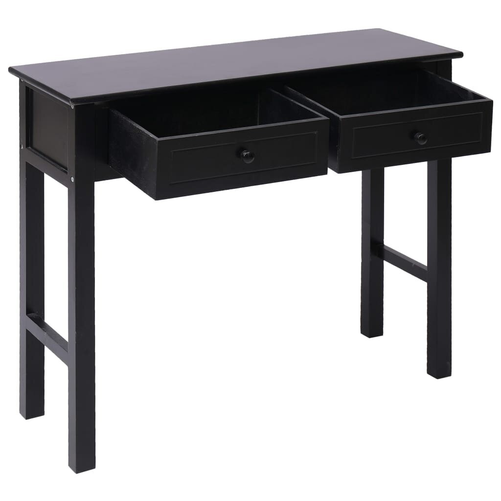 Konsolinis staliukas, 90x30x77 cm, juodas цена и информация | Kavos staliukai | pigu.lt