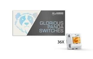 Свитчи Glorious PC Gaming Race Panda| tactile & clicky (36 шт.) цена и информация | Джойстики | pigu.lt