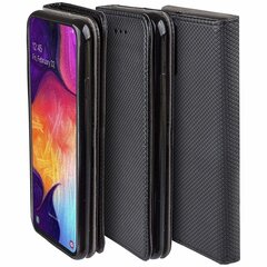 Чехол-книжка Fusion Magnet Case для Huawei Y6 (2019) / Y6 Pro (2019), чёрный цена и информация | Чехлы для телефонов | pigu.lt