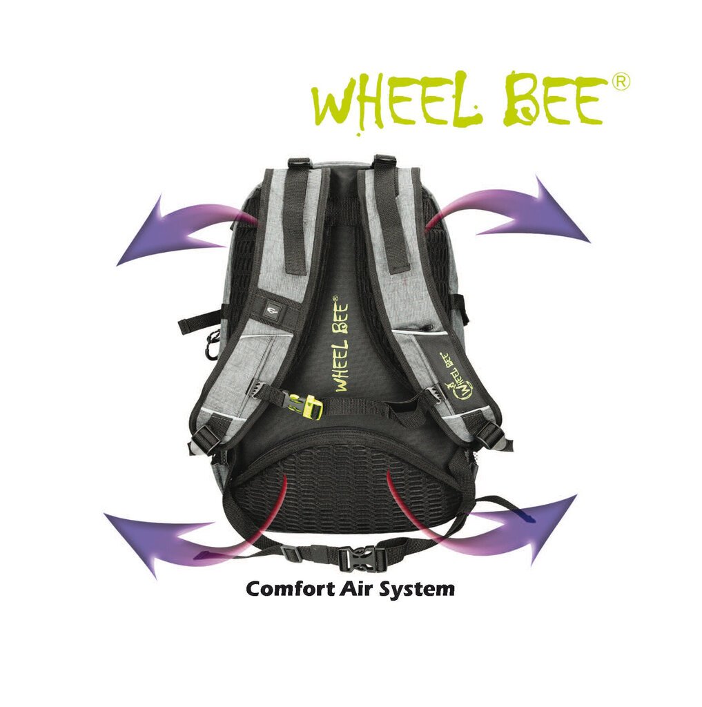 Kuprinė Wheel Bee Revoliution, 30l, mėlyna kaina ir informacija | Kuprinės ir krepšiai | pigu.lt