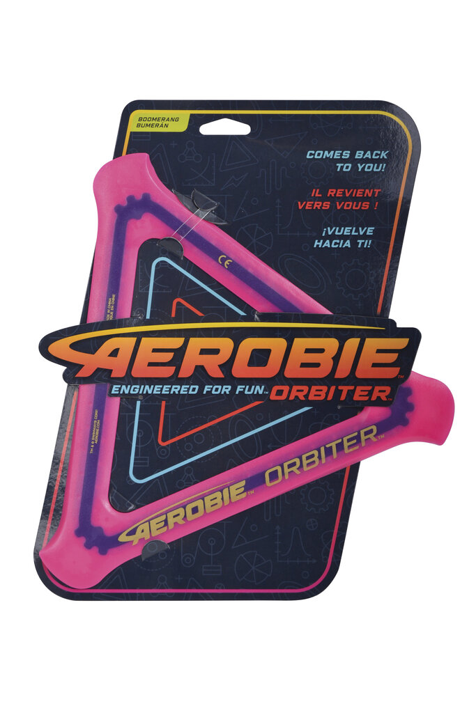 Skraidantis diskas Aerobie Boomerang Orbiter, 24,5 cm kaina ir informacija | Vandens, smėlio ir paplūdimio žaislai | pigu.lt