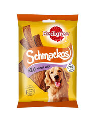 Pedigree Schmackos Multi Mix с мясом, 144гх9 цена и информация | Лакомства для собак | pigu.lt