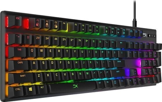 Mechaninė klaviatūra HyperX HX-KB6BLX-US kaina ir informacija | Klaviatūros | pigu.lt