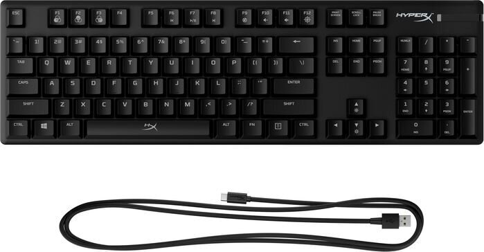 Mechaninė klaviatūra HyperX HX-KB6BLX-US kaina ir informacija | Klaviatūros | pigu.lt