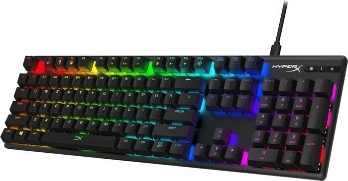 Mechaninė klaviatūra HyperX HX-KB6BLX-US kaina ir informacija | Klaviatūros | pigu.lt