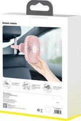 Car fan / fan Baseus Natural Wind (pink) цена и информация | Автомобильные электропринадлежности 12V | pigu.lt