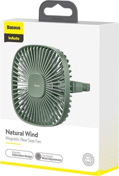 Mašinos ventiliatorius fan Baseus Wind žalia kaina ir informacija | Automobilių 12V el. priedai | pigu.lt