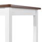 Baro stalo ir kėdžių komplektas, 5 dalių, rudas kaina ir informacija | Valgomojo komplektai | pigu.lt