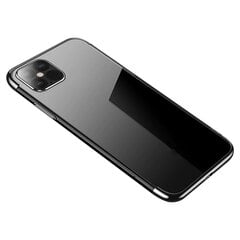 Hurtel Clear Color Case skirtas iPhone 12 Pro Max, juodas kaina ir informacija | Telefono dėklai | pigu.lt