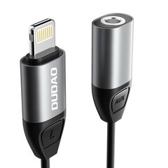 Адаптер Dudao Lightning to headphones jack 3,5 мм, L17, серый цена и информация | Кабели для телефонов | pigu.lt