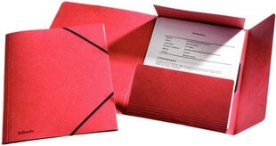Aplankas su guma Esselte, kartoninis, A4, raudonas kaina ir informacija | Kanceliarinės prekės | pigu.lt