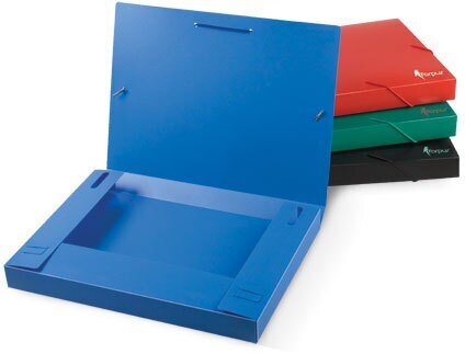 Dėžutė su guma Forpus, plastikinė, 30 mm, A4, mėlyna kaina ir informacija | Kanceliarinės prekės | pigu.lt