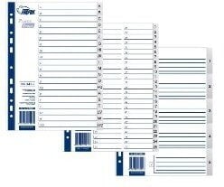 Разделительные пластиковые листы Forpus, 1-20, монохромные, A4 цена и информация | Тетради и бумажные товары | pigu.lt