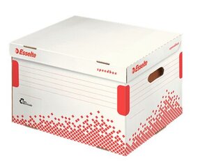Archyvinė dėžė segtuvams Esselte, 392x301x334 mm, balta kaina ir informacija | Kanceliarinės prekės | pigu.lt