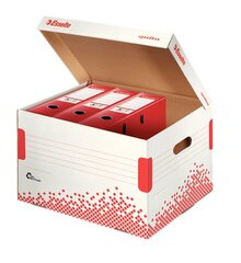 Archyvinė dėžė segtuvams Esselte, 392x301x334 mm, balta kaina ir informacija | Kanceliarinės prekės | pigu.lt