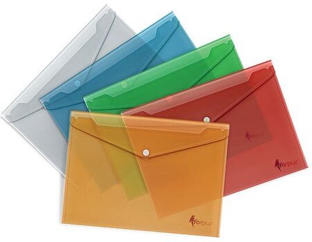 Чехол-конверт с зажимом Forpus A4, желтый цена и информация | Канцелярские товары | pigu.lt
