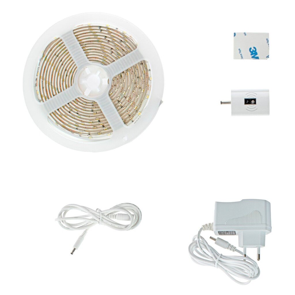 Eko-Light LED juosta Neutral su jutikliu ir adapteriu, 3 m kaina ir informacija | LED juostos | pigu.lt