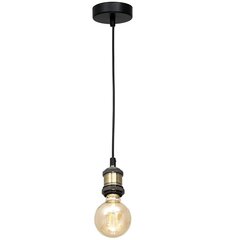 Eko-Light подвесной светильник Edison Black/Brass цена и информация | Люстры | pigu.lt