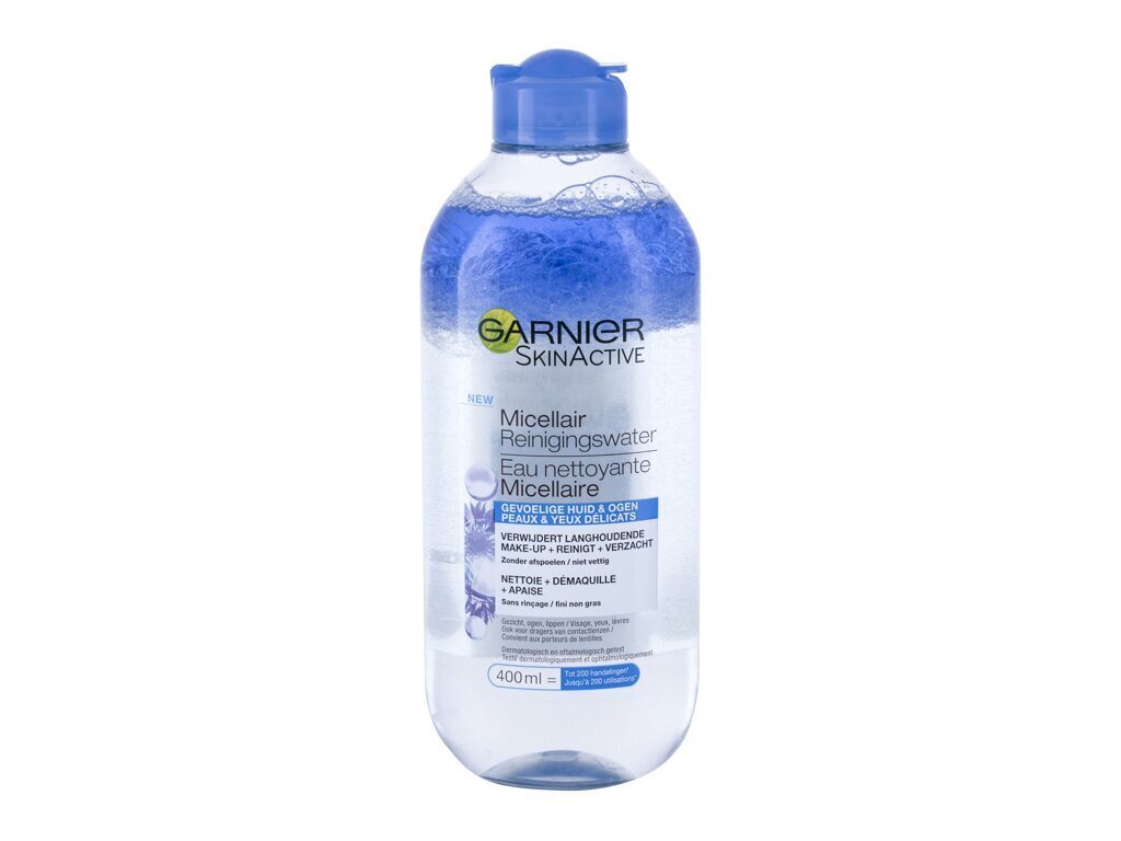 Micelinis vanduo jautriai odai ir akims Garnier SkinActive Micellar Two-Phase moterims, 400 ml цена и информация | Veido prausikliai, valikliai | pigu.lt