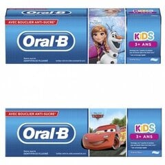 Зубная паста для детей Oral-B Frozen Cars, с 3 + лет, 75 мл цена и информация | Зубные щетки, пасты | pigu.lt