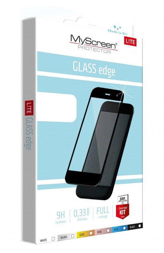 LCD apsauginis stikliukas MyScreen Lite Edge Full Glue Huawei P40 Lite E/Y7P juodas kaina ir informacija | Apsauginės plėvelės telefonams | pigu.lt