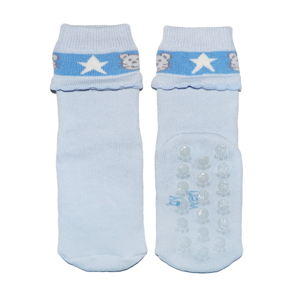 Vaikiškos neslystančios kojinės ropojimui - Lokys kaina ir informacija | Kojinės, pėdkelnės kūdikiams | pigu.lt