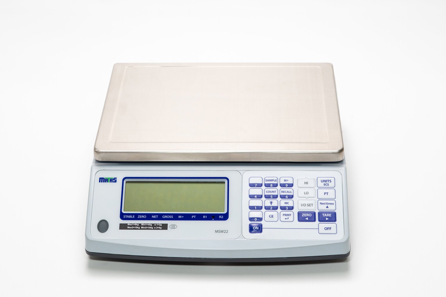 MATAS MSW22 -6/15kg elektroninės svarstyklės su metrologine patikra kaina ir informacija | Pramoninės svarstyklės | pigu.lt