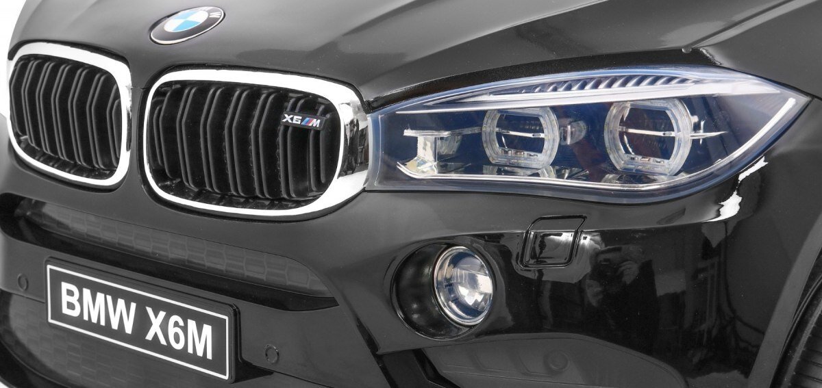 BMW X6 M Juodas цена и информация | Elektromobiliai vaikams | pigu.lt