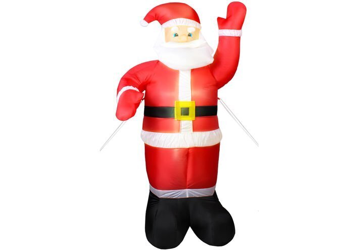 Iso Trade pripučiama kalėdinė LED dekoracija Santa Claus, 180 cm
