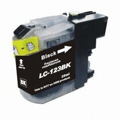 Analogine kasete rasaliniams spausdintuvams Brother Lc123Bk juoda kaina ir informacija | Kasetės rašaliniams spausdintuvams | pigu.lt