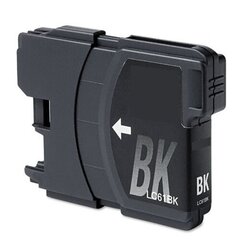 Analogine kasete rasaliniams spausdintuvams Brother Lc61Bk juoda kaina ir informacija | Kasetės rašaliniams spausdintuvams | pigu.lt