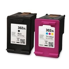 Analogine rasalo kaseciu rinkinys Hp 302Xl Black + Hp 302Xl Tricolor Brand New! kaina ir informacija | Kasetės rašaliniams spausdintuvams | pigu.lt