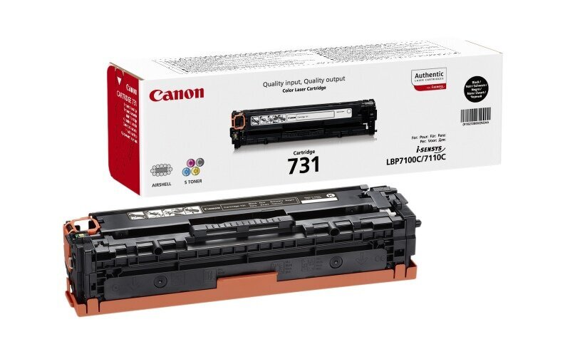 Analoginė kasetė toneris Canon 731H Black цена и информация | Kasetės lazeriniams spausdintuvams | pigu.lt