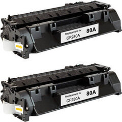 Analoginė kasetė tonerisikassettide Komplekt Hp 80A, Cf280A Twinpack! kaina ir informacija | Kasetės lazeriniams spausdintuvams | pigu.lt
