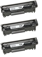 Совместимый тонерikassettide Komplekt Hp 12A, Q2612A 3-Pack! цена и информация | Картриджи для лазерных принтеров | pigu.lt