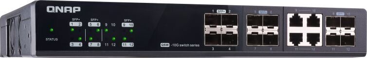 Qnap QSW-M1204-4C kaina ir informacija | Komutatoriai (Switch) | pigu.lt