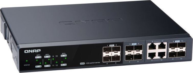 Qnap QSW-M1204-4C kaina ir informacija | Komutatoriai (Switch) | pigu.lt