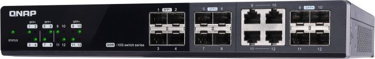 Qnap QSW-M1204-4C kaina ir informacija | Komutatoriai (Switch) | pigu.lt