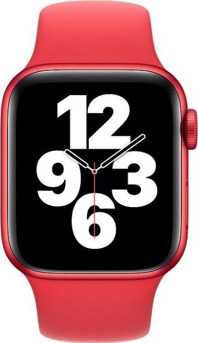 Apple Watch Band Sport Band Red kaina ir informacija | Išmaniųjų laikrodžių ir apyrankių priedai | pigu.lt