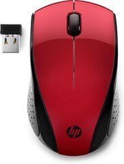 HP 220, raudona/juoda цена и информация | Мыши | pigu.lt