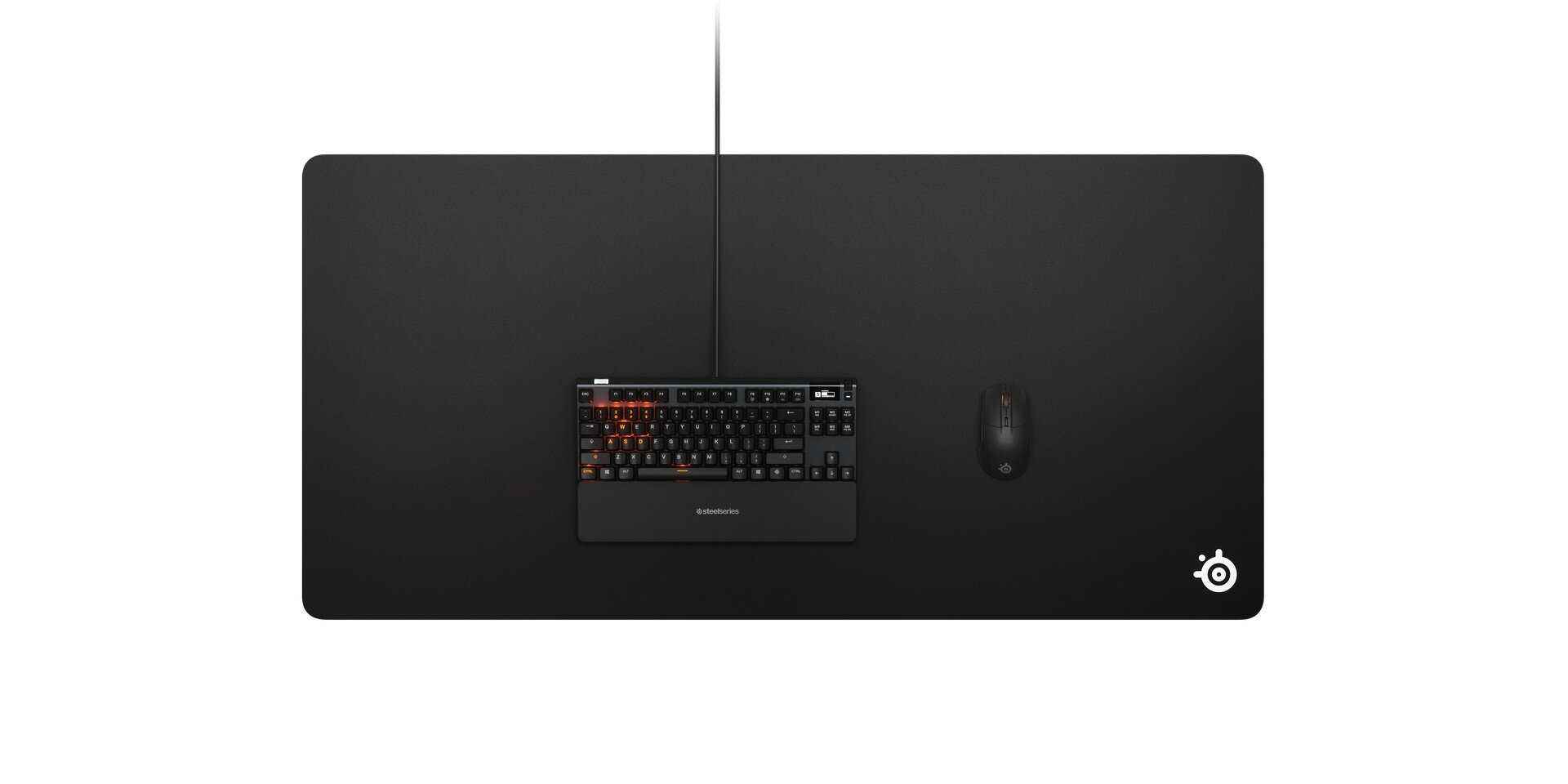 Steelseries QcK 3XL, juoda kaina ir informacija | Pelės | pigu.lt