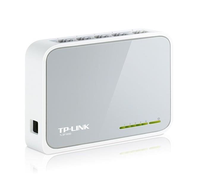 Tinklo komutatorius TP-LINK TL-SF1005D (5 x 10/100Mbps) kaina ir informacija | Komutatoriai (Switch) | pigu.lt