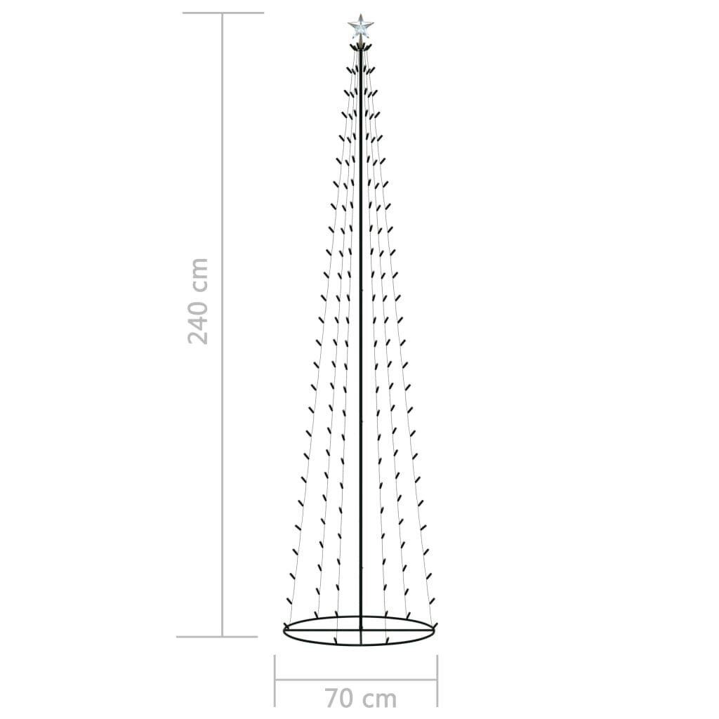 Kalėdinė eglutė vidaXL, 240cm kaina ir informacija | Eglutės, vainikai, stovai | pigu.lt