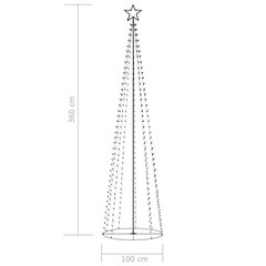 Kalėdinė dekoracija Eglutė, 100x360cm, 400 LED lempučių kaina ir informacija | Kalėdinės dekoracijos | pigu.lt
