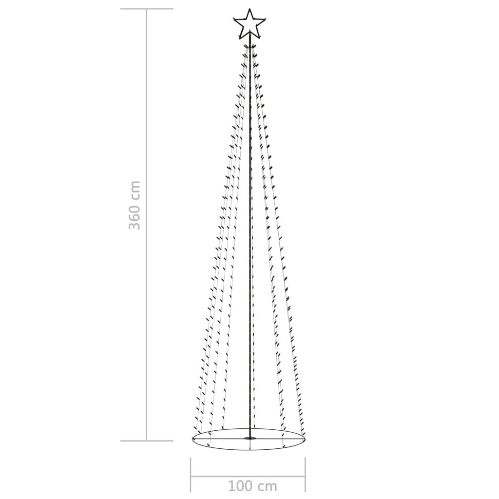 Kalėdinė dekoracija Eglutė, 100x360cm, 400 LED lempučių