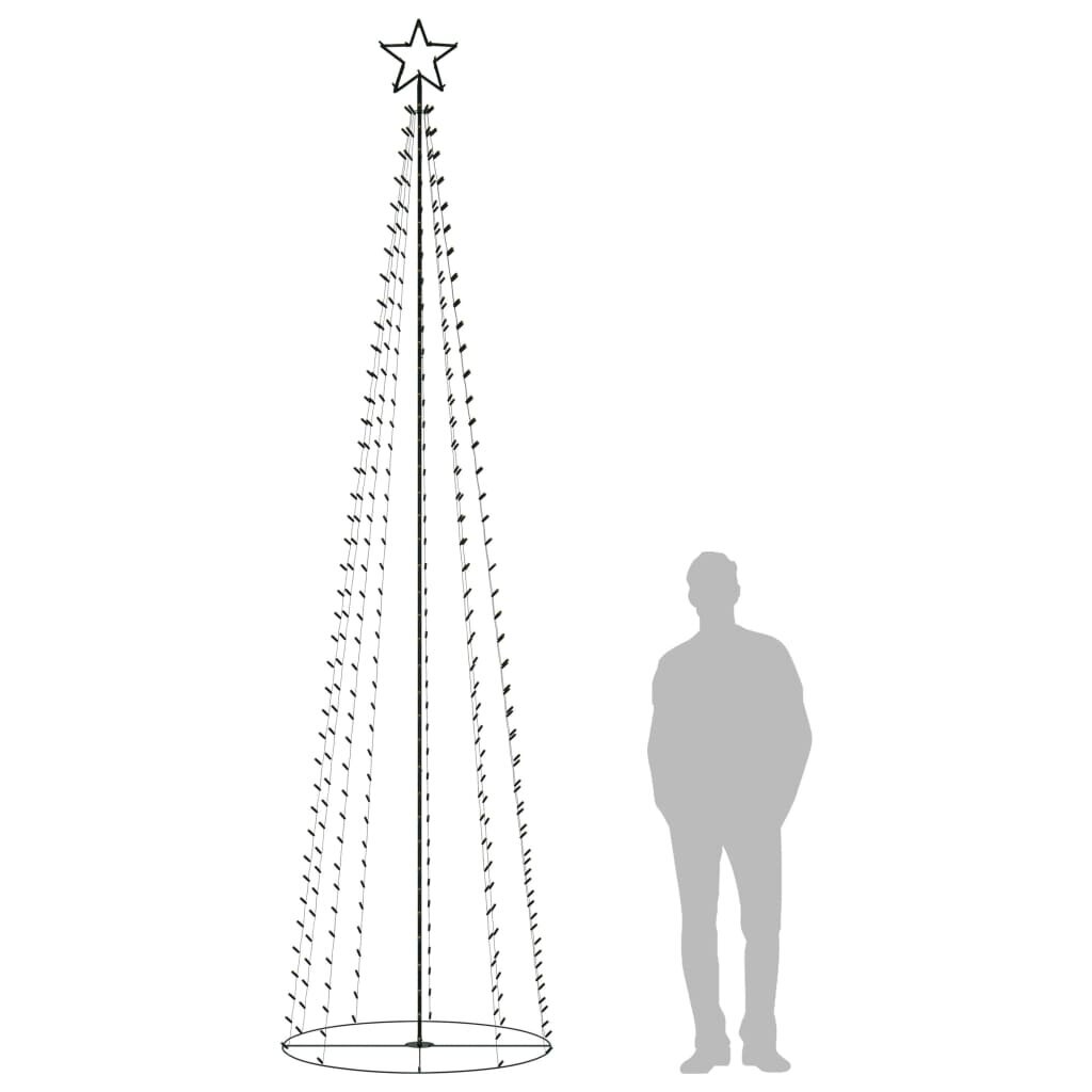 Kalėdų eglutė, 100x360cm, kūgio formos, 400 LED lempučių цена и информация | Eglutės, vainikai, stovai | pigu.lt